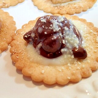 クリームチーズとブロックチョコの焼きハーベスト